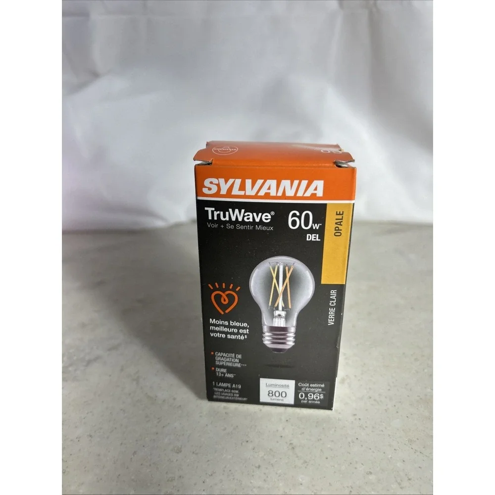 SYLVANIA Led Tru Wave Soft White Opale 60w Brightness 800. Brand New